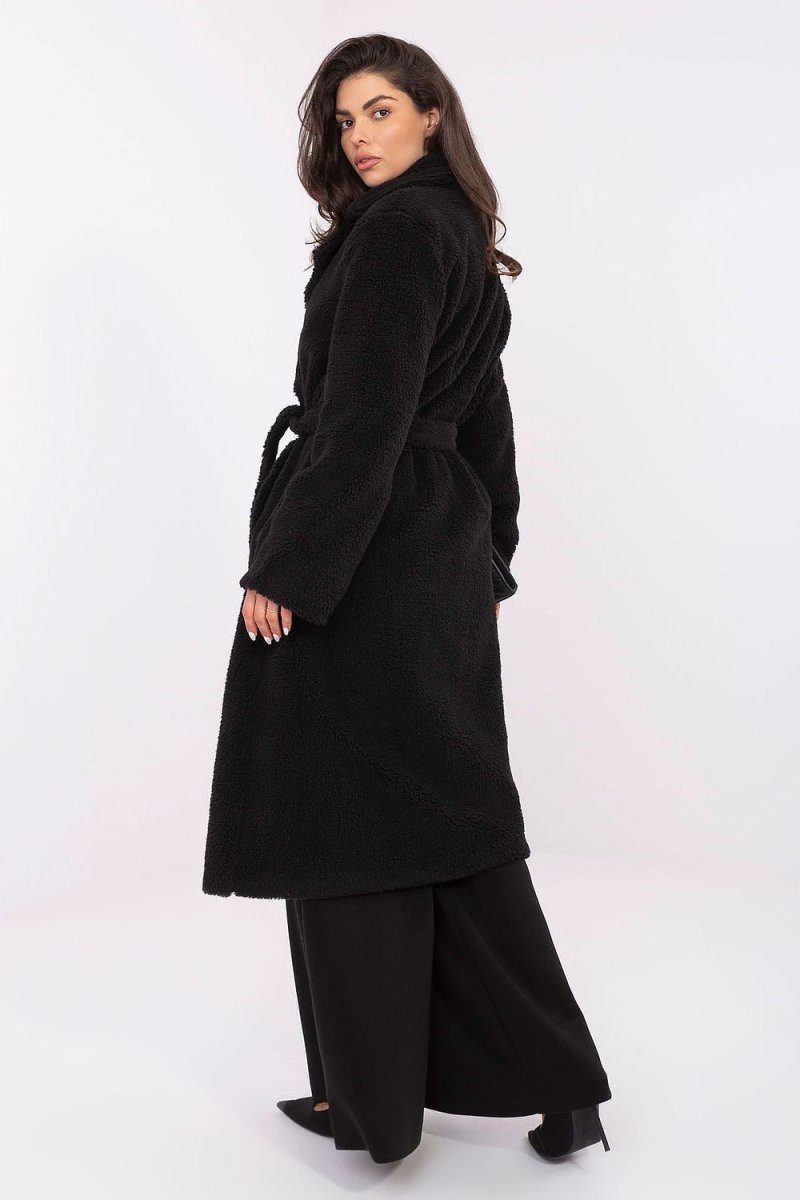 Women's Beige Knee - Length Polyester Coat - 