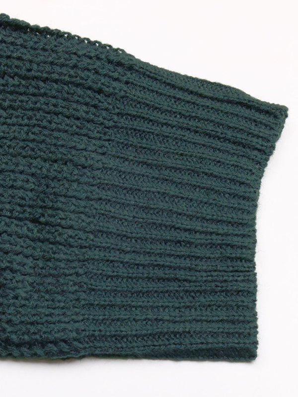 Women's Black And White Contrast Sweater Cardigan - Outerwear