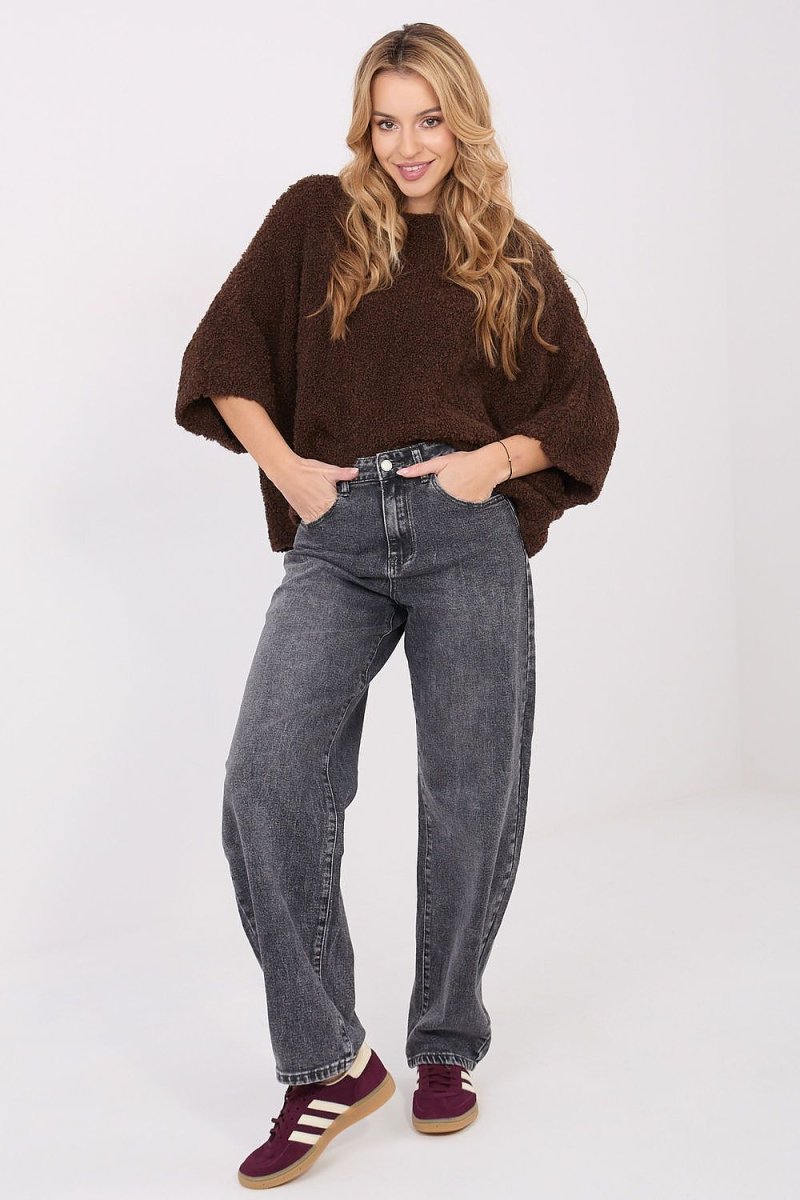 Women's Boucle Sweater - Acrylic Blend - 