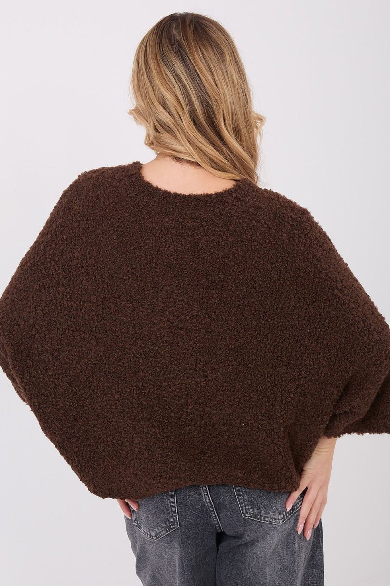 Women's Boucle Sweater - Acrylic Blend - 