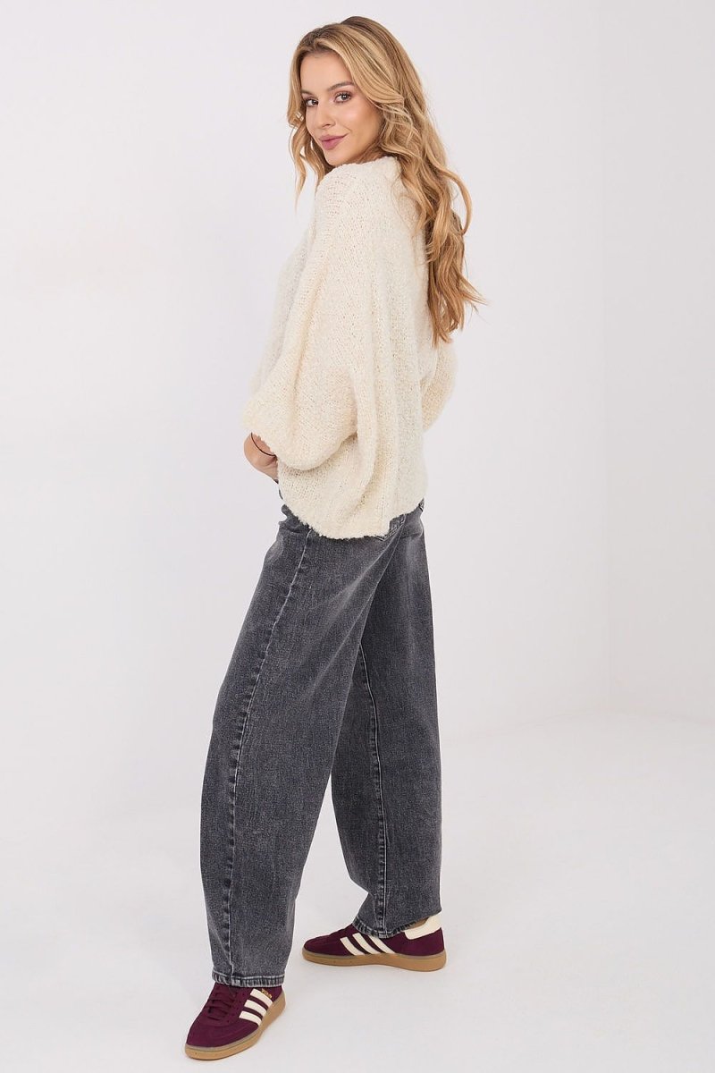 Women's Boucle Sweater - Acrylic Blend - 