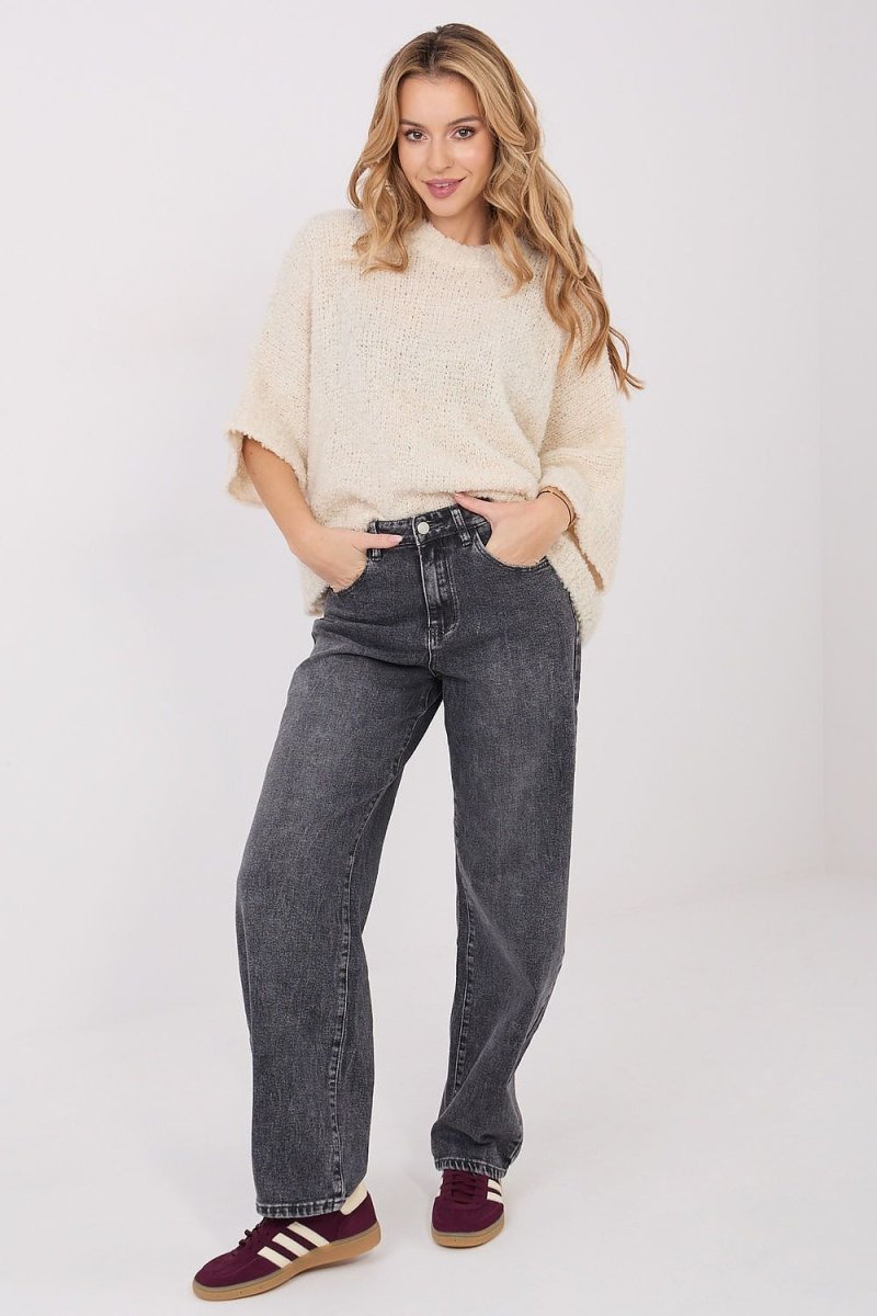 Women's Boucle Sweater - Acrylic Blend - 