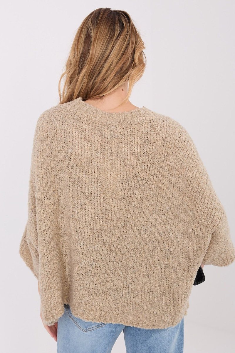 Women's Boucle Sweater - Acrylic Blend - 