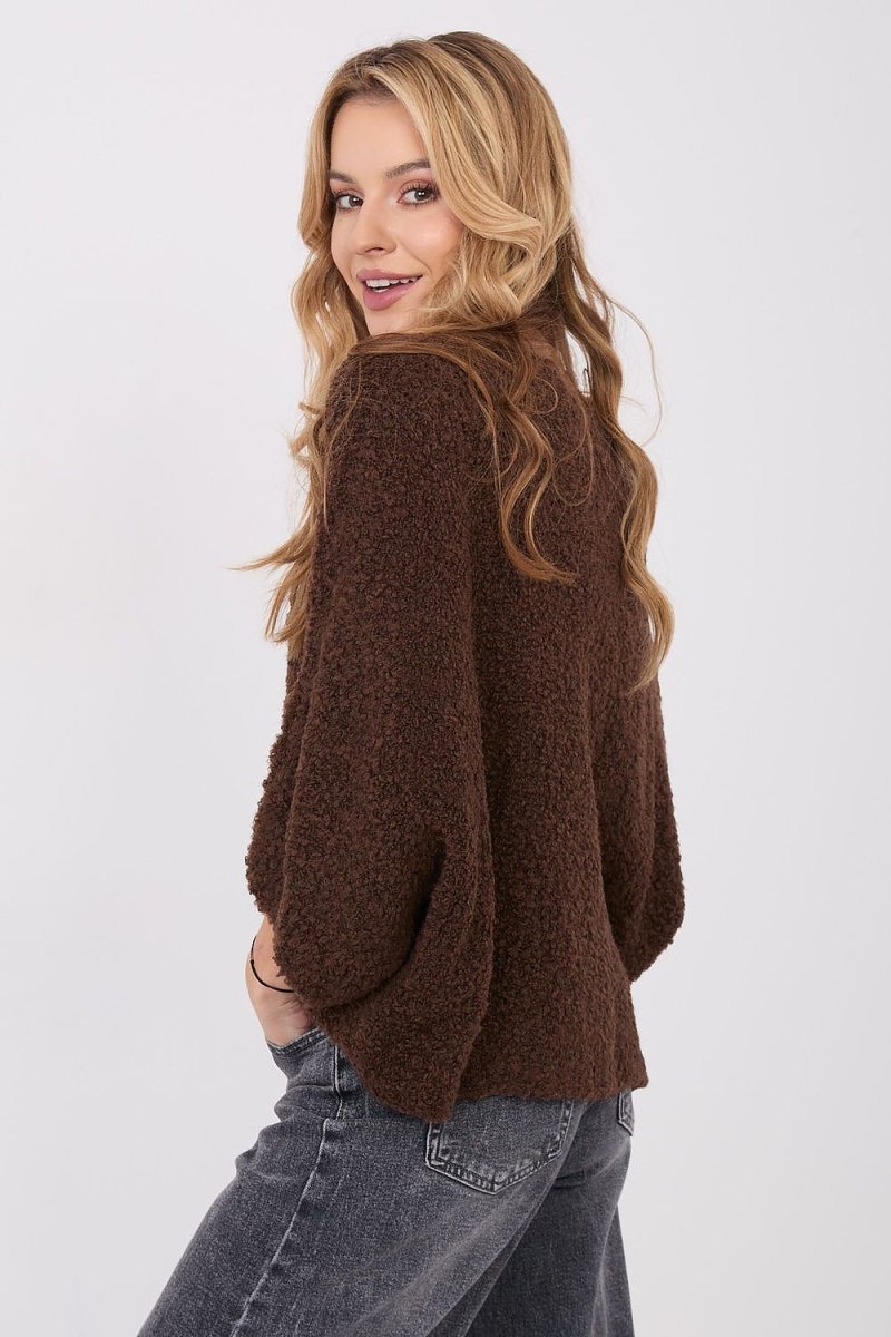 Women's Boucle Sweater - Acrylic Blend - 