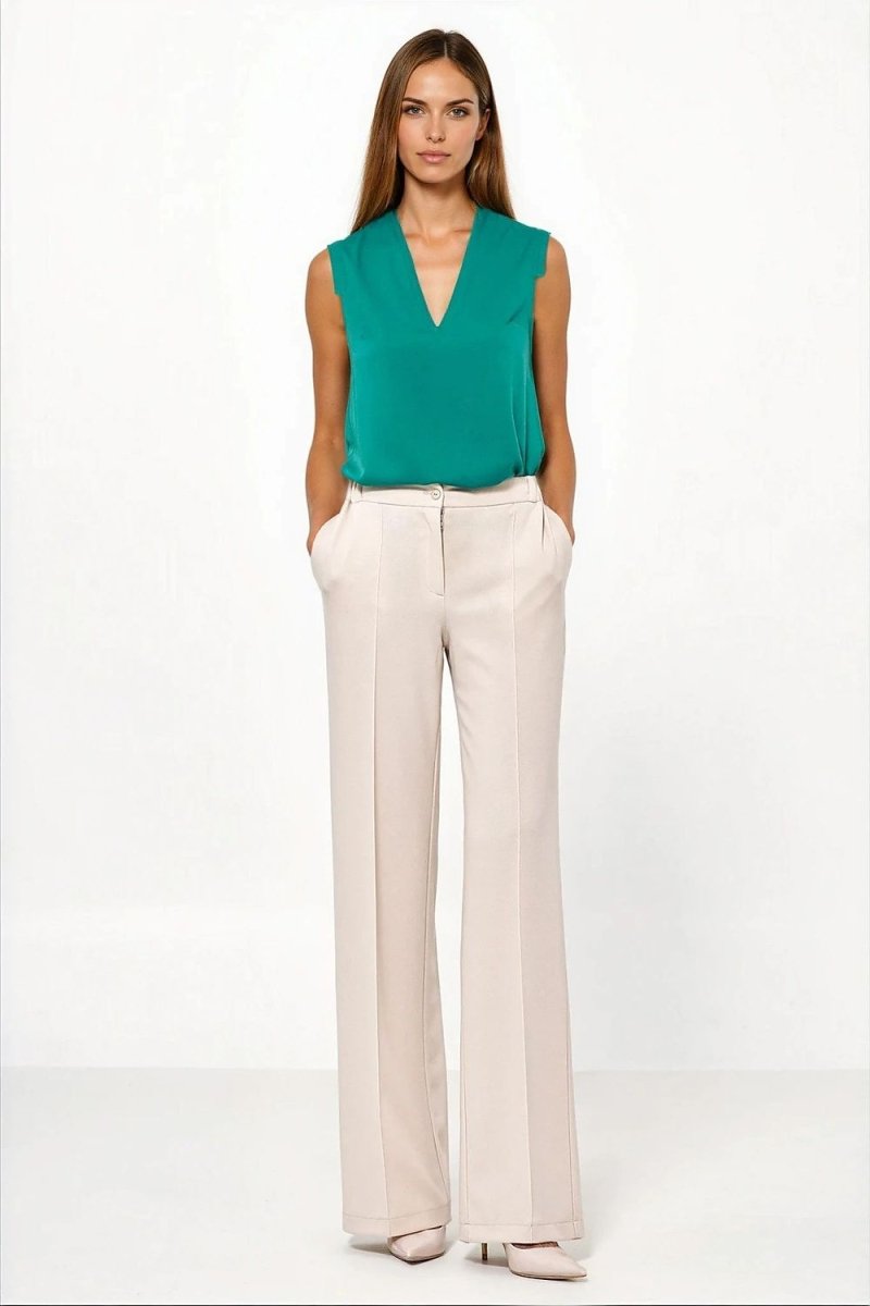 Women's Caramel Loose Cut Trousers - 