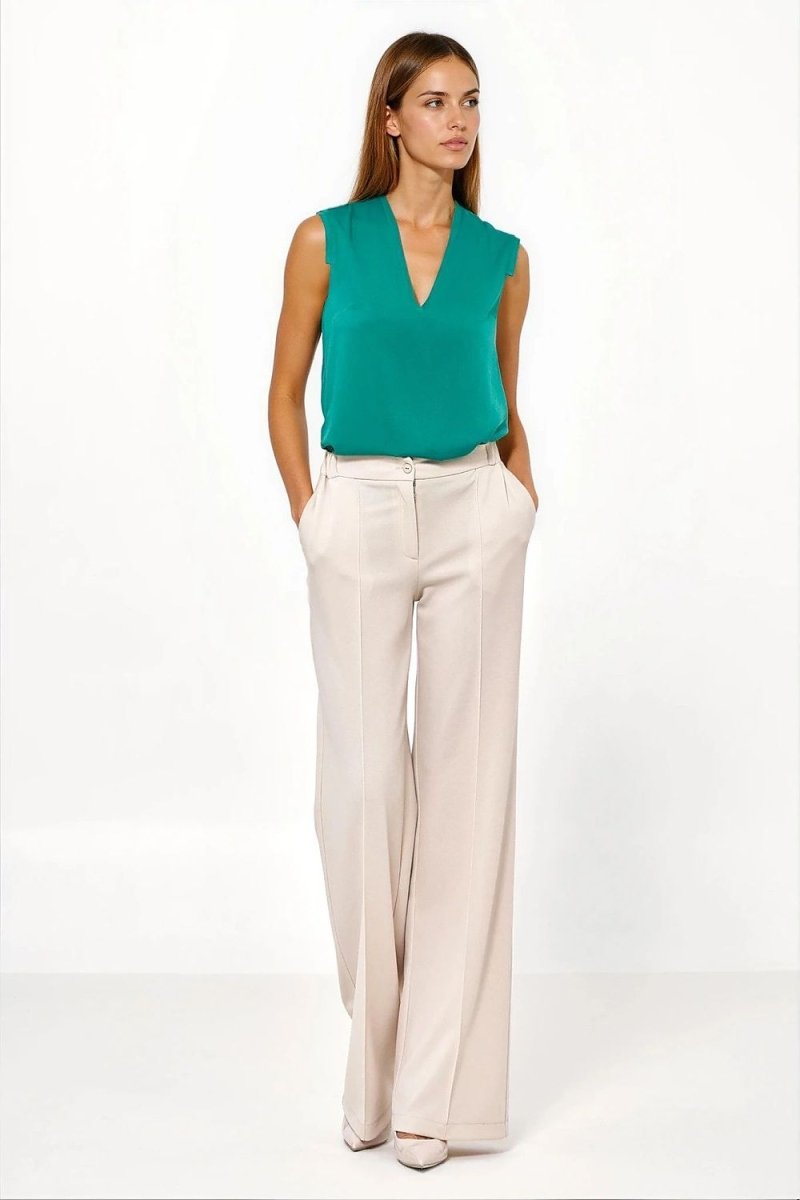 Women's Caramel Loose Cut Trousers - 
