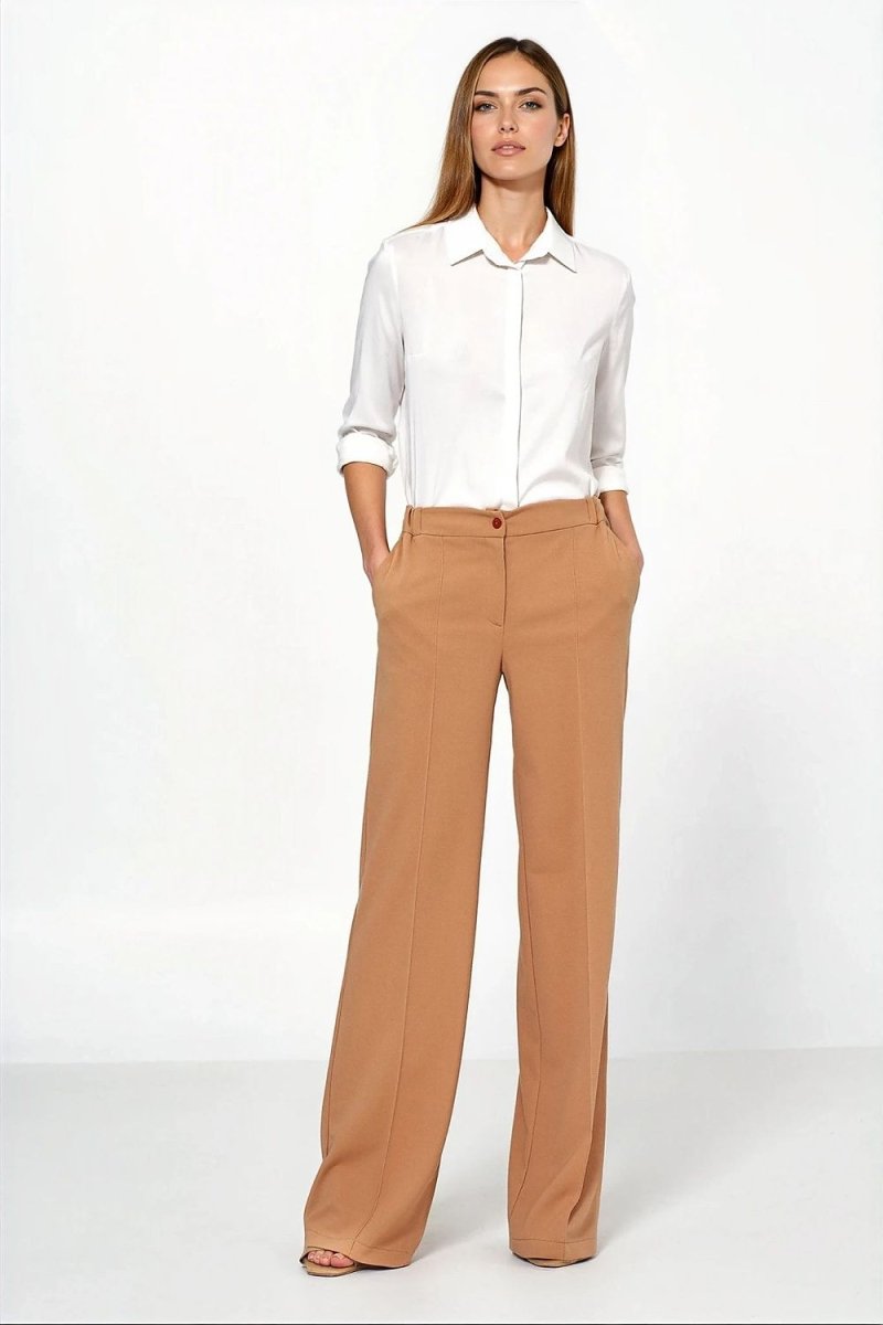 Women's Caramel Loose Cut Trousers - 
