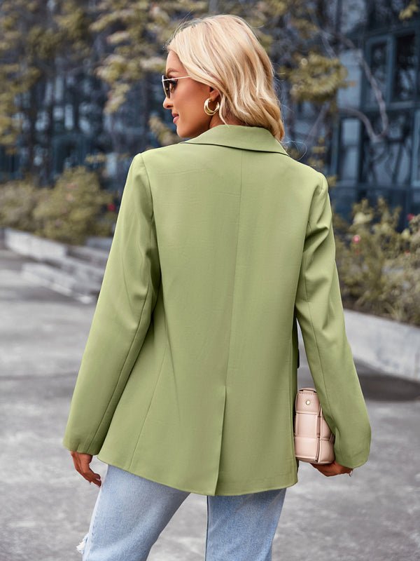 Women's casual long - sleeved small suit jacket - Outerwear