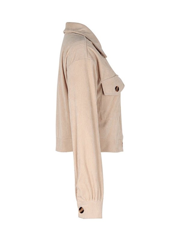 Women's Color Block Plaid Short Jacket - Outerwear