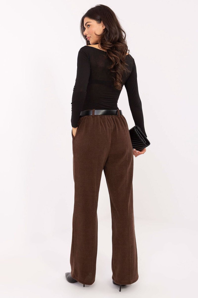 Women's Corduroy Wide Leg Trousers - 