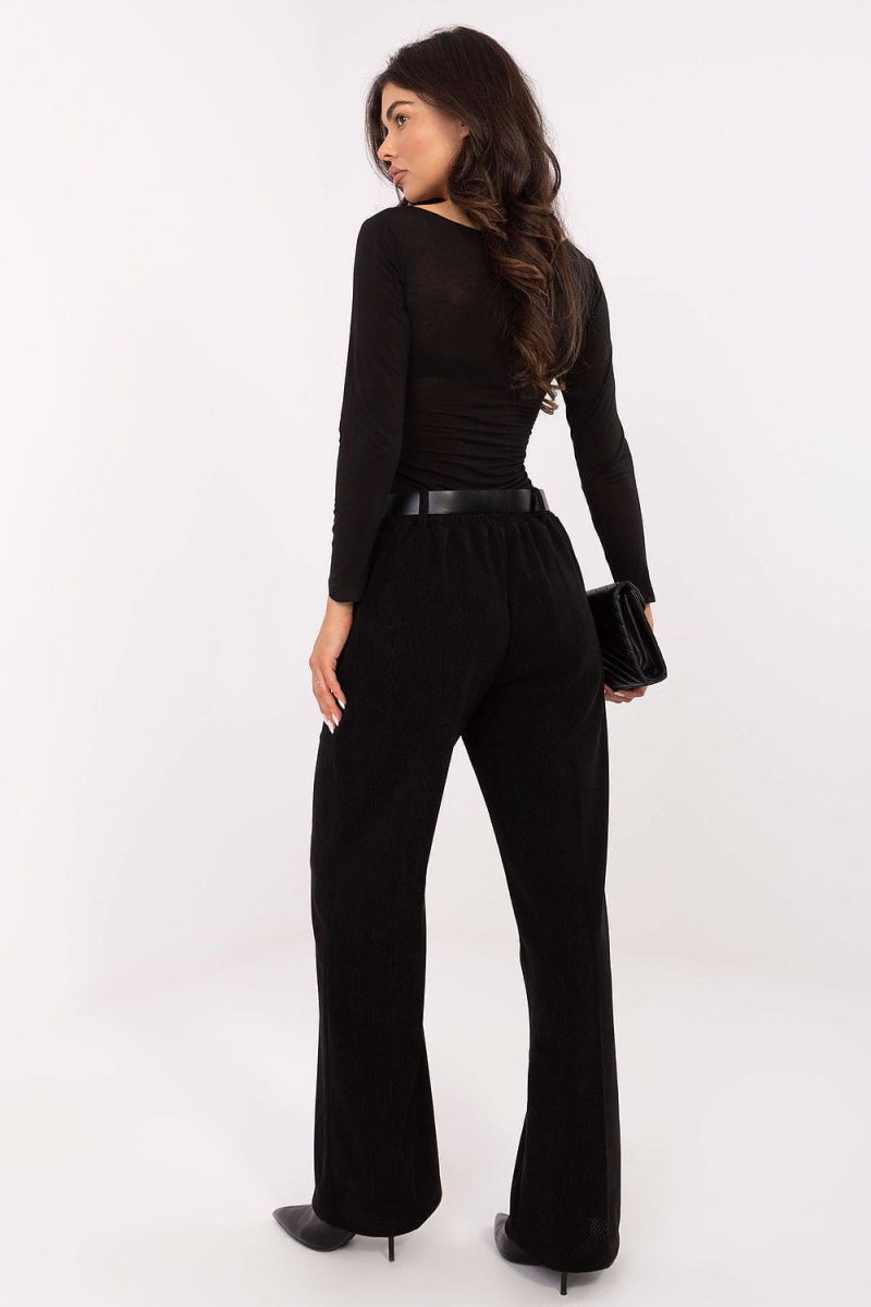 Women's Corduroy Wide Leg Trousers - 