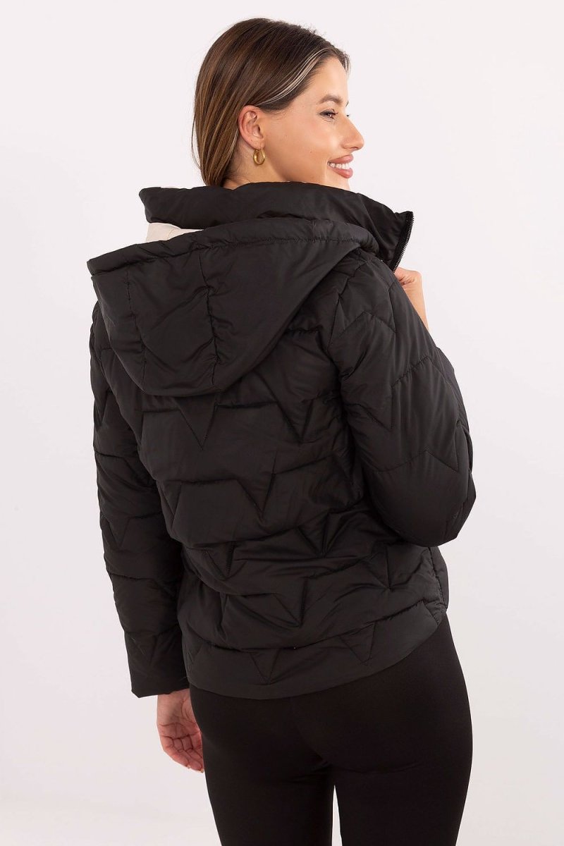 Women's Detachable Hood Down Jacket - 