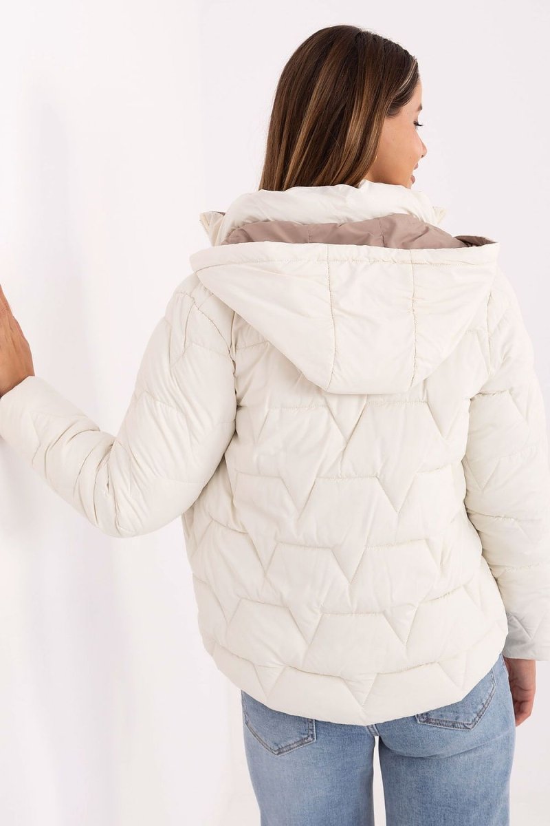 Women's Detachable Hood Down Jacket - 