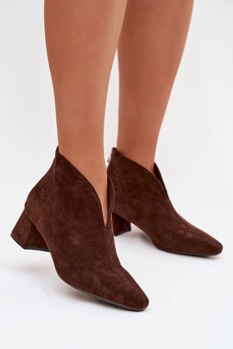 Women's Eco Suede Block Heel Boots - 