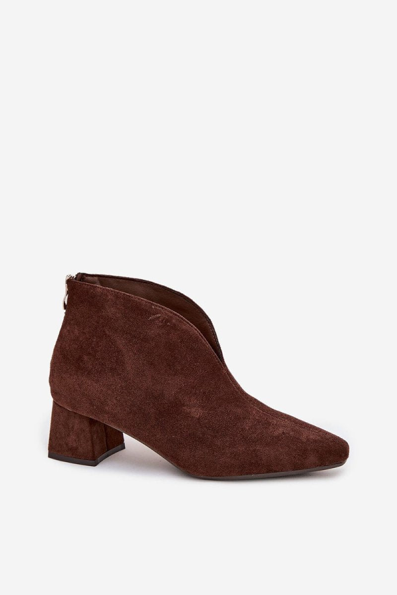 Women's Eco Suede Block Heel Boots - 