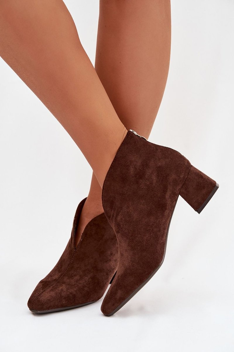 Women's Eco Suede Block Heel Boots - 