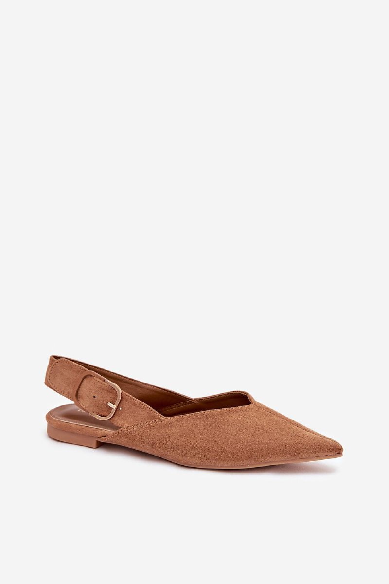 Women's Eco Suede Pointed Ballet Flats - 