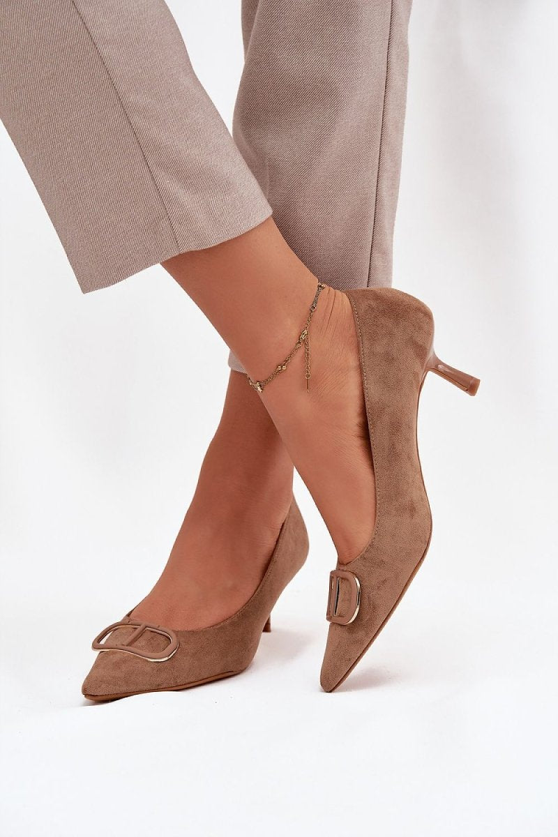 Women's Eco Suede Pointed Toe Heels - 