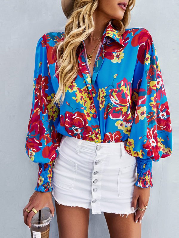 Women's fashion commuter long sleeve versatile Shirt Top - Top