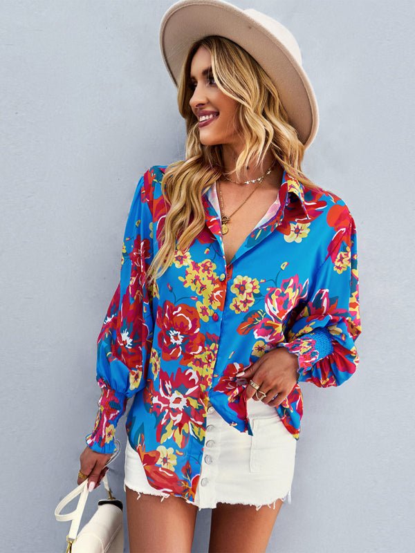 Women's fashion commuter long sleeve versatile Shirt Top - Top