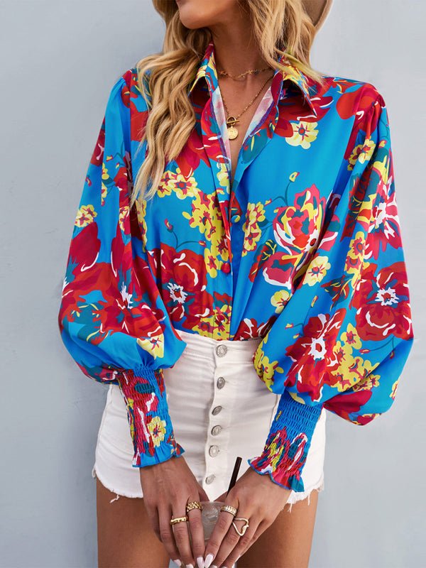 Women's fashion commuter long sleeve versatile Shirt Top - Top