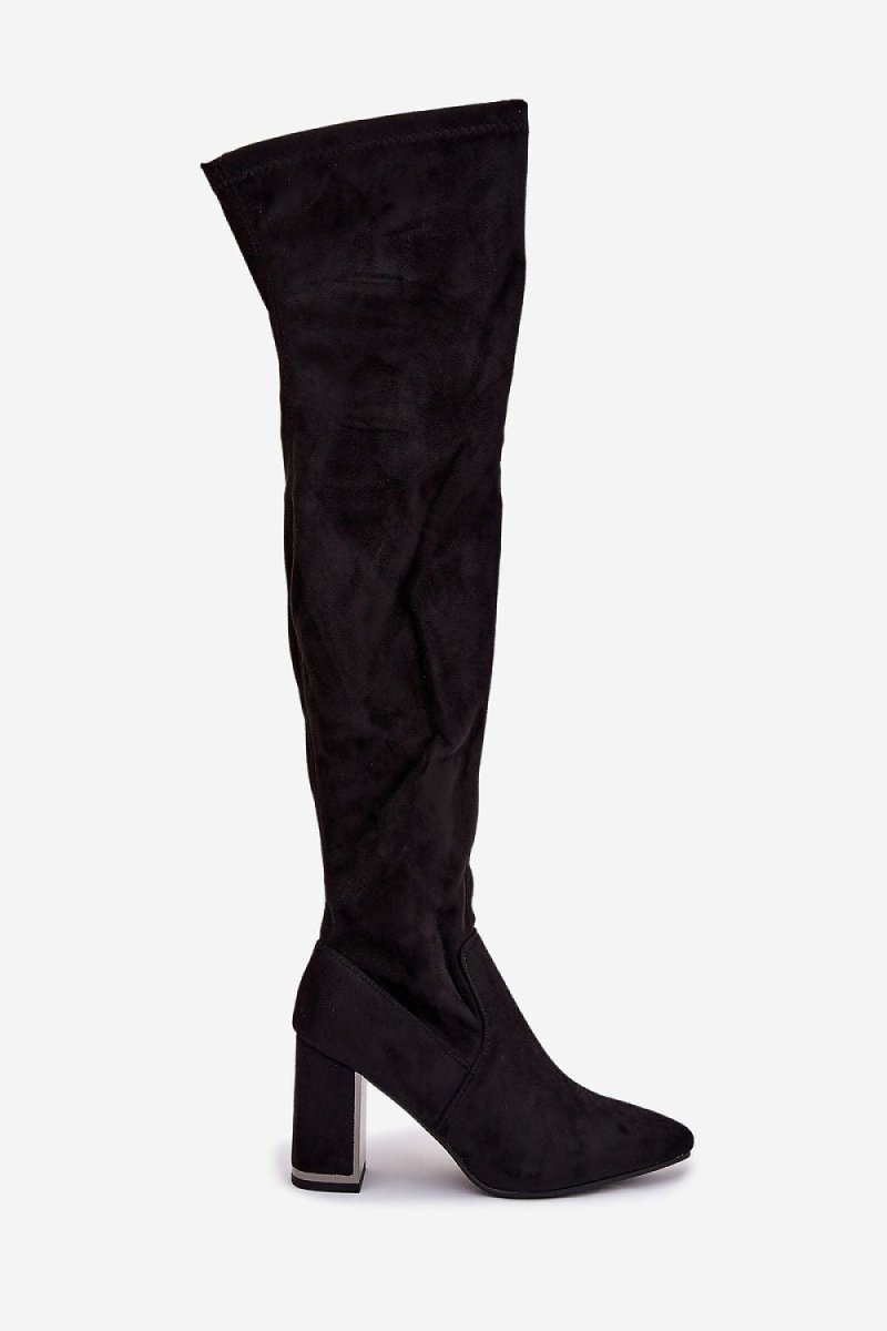 Women's Faux Suede Knee - High Boots - 
