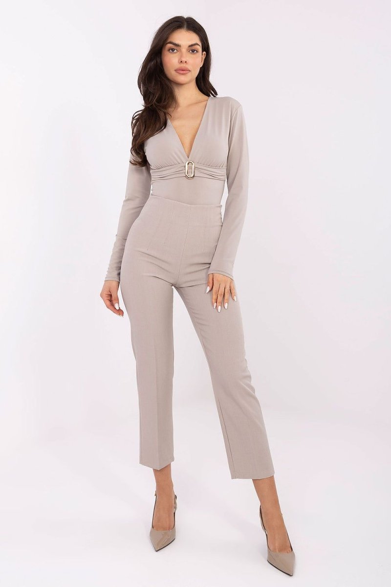 Women's High - Waisted Tapered Trousers - 