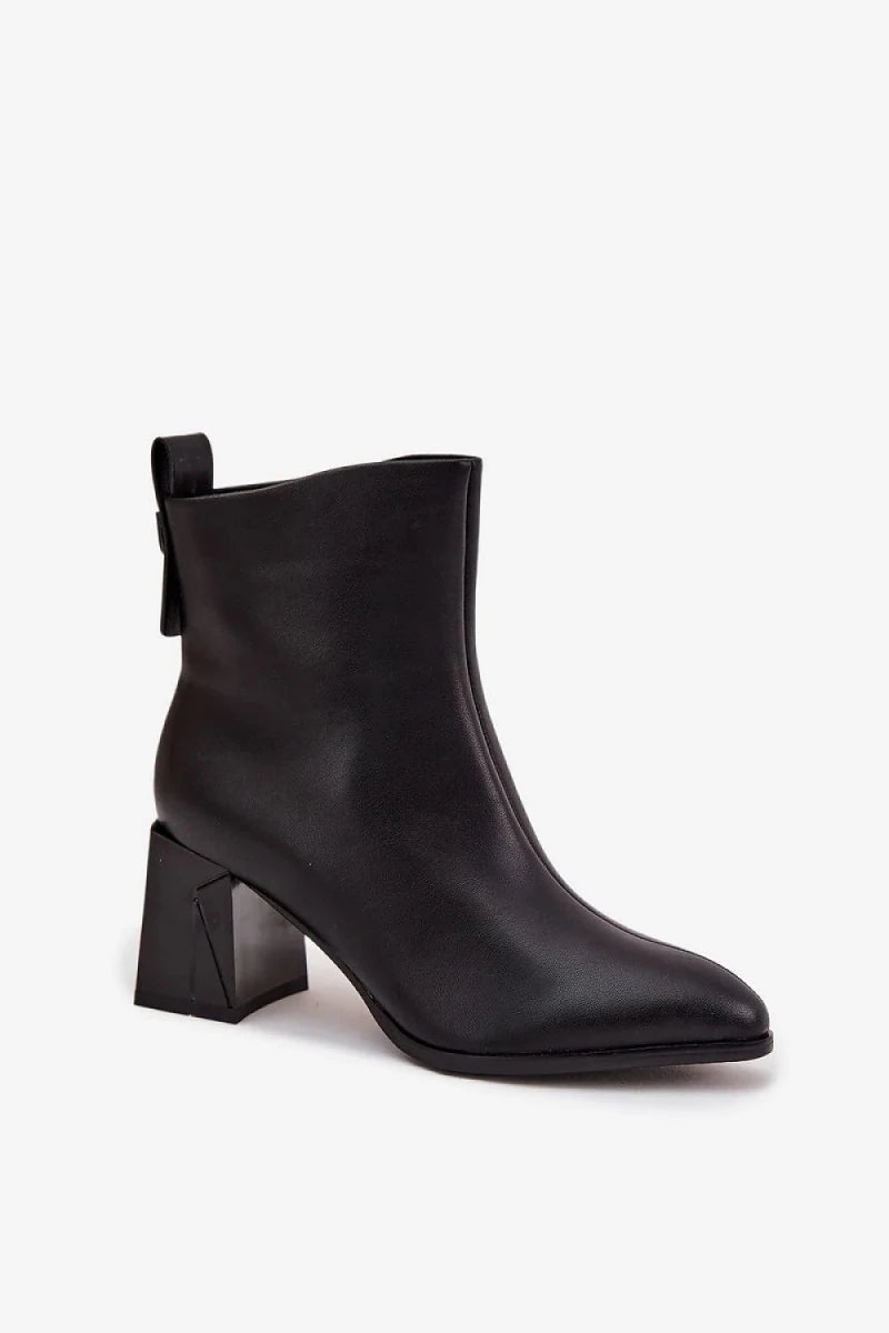 Women's Leather Ankle Boots - 