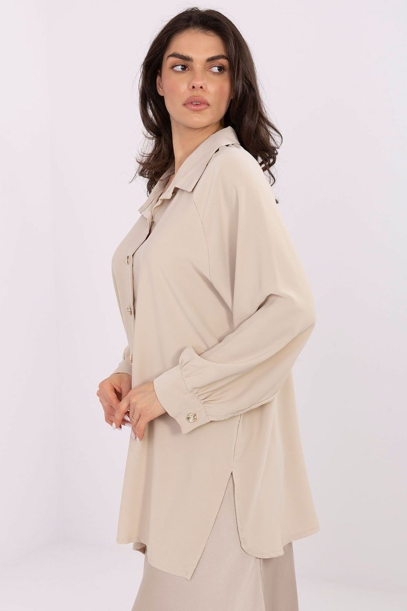 Women's Long Sleeve Polyester Shirt - 