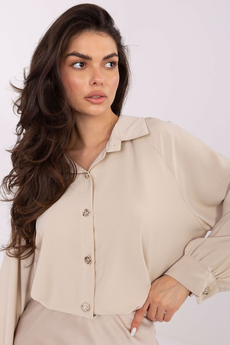 Women's Long Sleeve Polyester Shirt - 