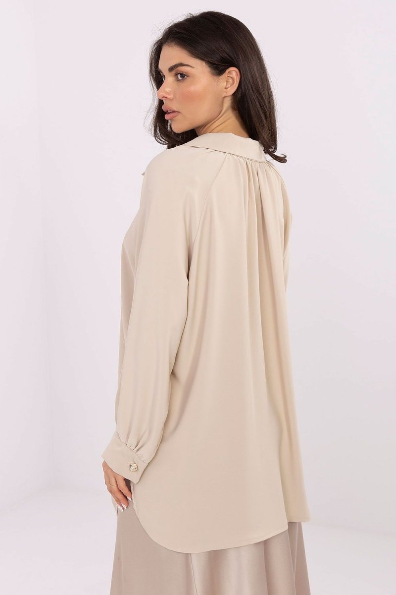Women's Long Sleeve Polyester Shirt - 