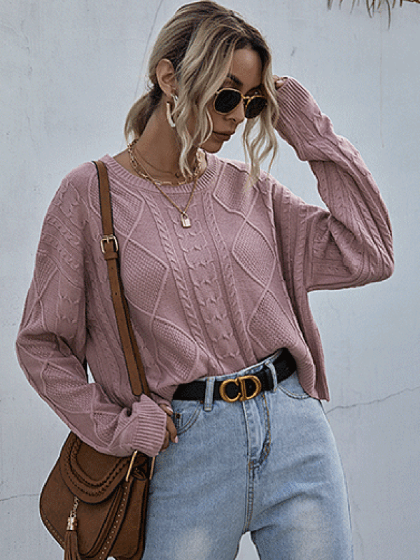 women's long sleeve twist forest short bottoming sweater - Outerwear