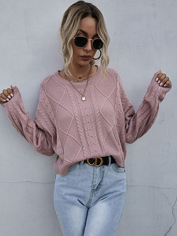 women's long sleeve twist forest short bottoming sweater - Outerwear