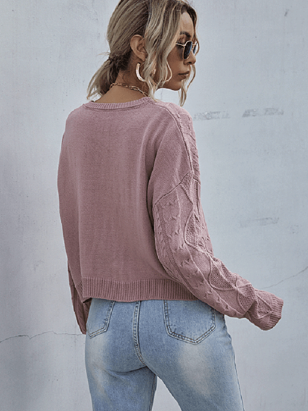 women's long sleeve twist forest short bottoming sweater - Outerwear