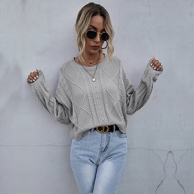 women's long sleeve twist forest short bottoming sweater - Outerwear