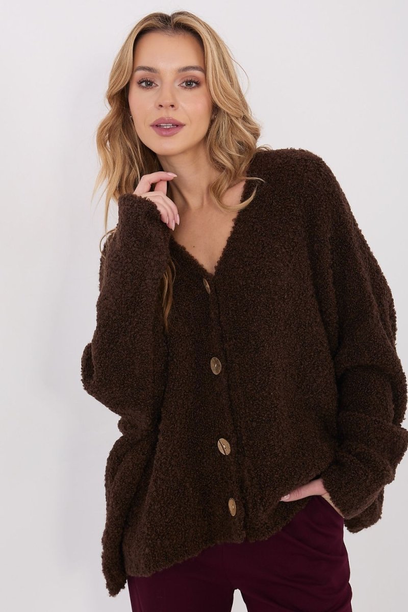 Women's Loose Knit Cardigan - 