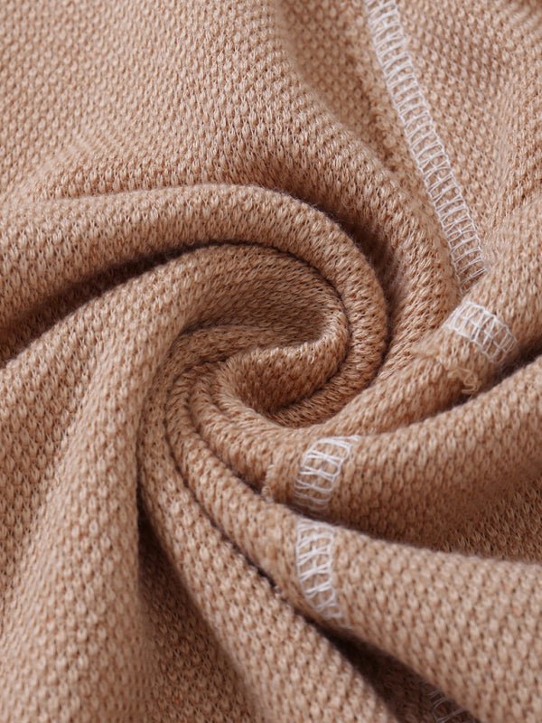 Women's Loose Stitching Color Contrast Line Pullover Sweatshirt - Outerwear