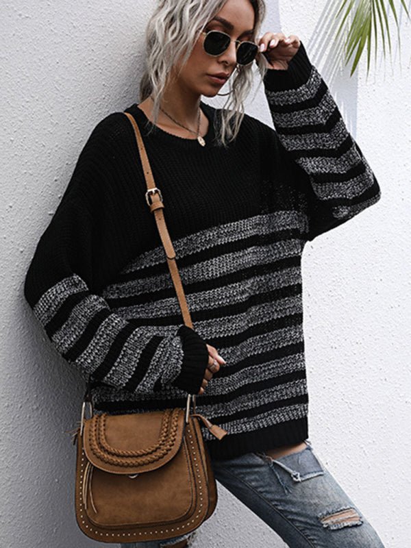 women's mid length long sleeve bottoming sweater knitted sweater - Outerwear