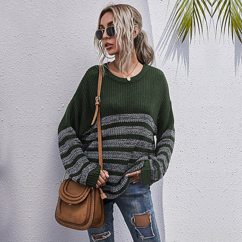 women's mid length long sleeve bottoming sweater knitted sweater - Outerwear