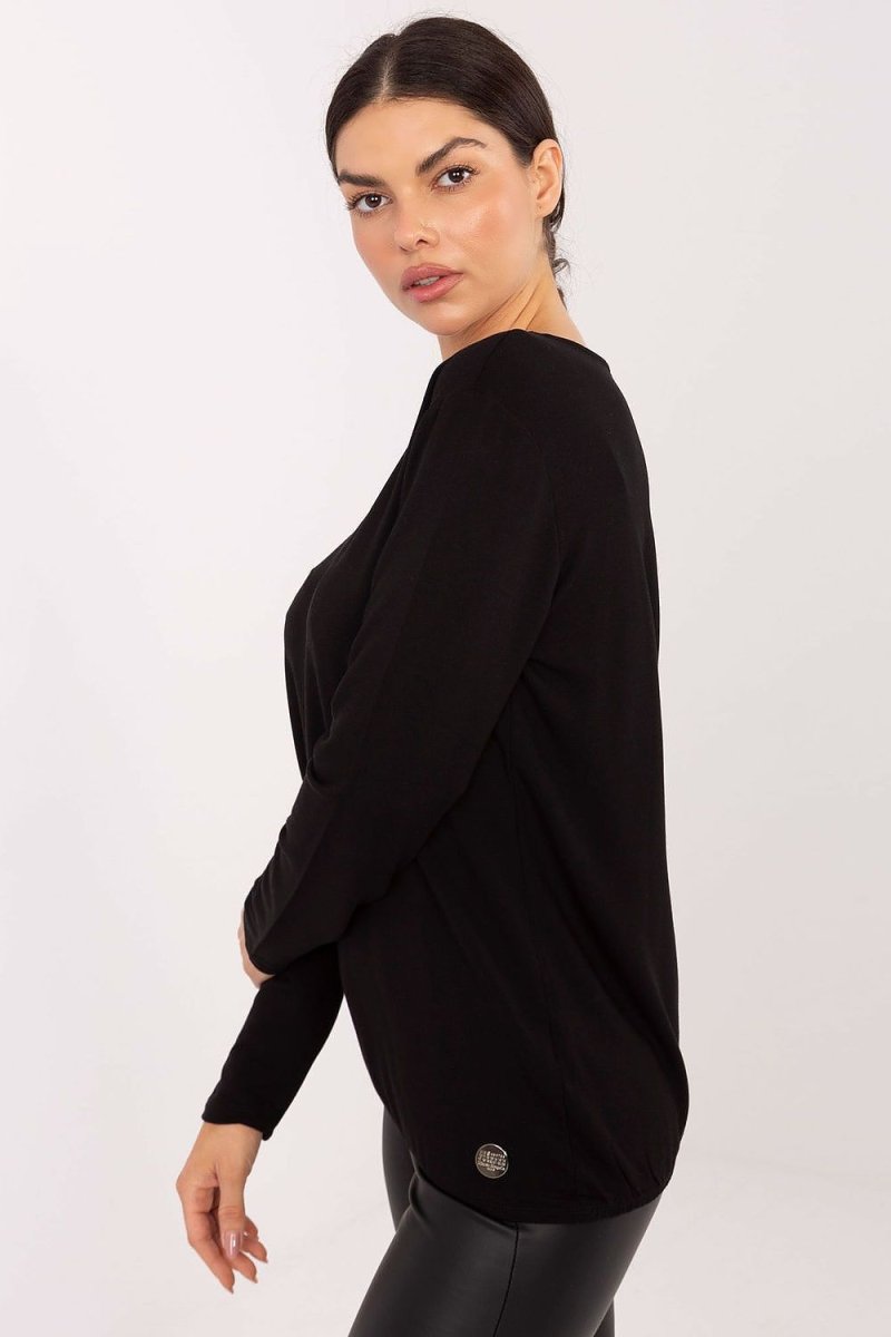 Women's Modal Long Sleeve Round Neck Blouse - 
