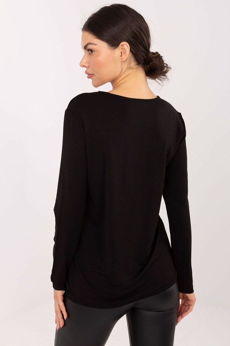 Women's Modal Long Sleeve Round Neck Blouse - 