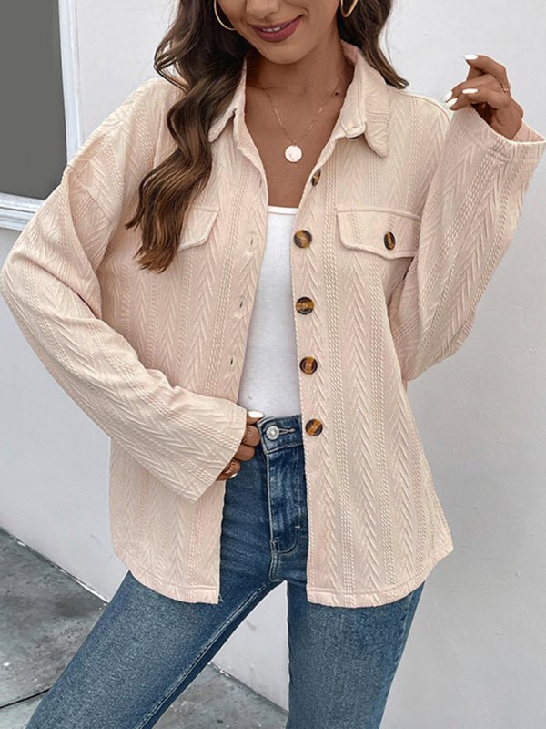 Women's New Lapel Casual Cardigan Jacket - Outerwear