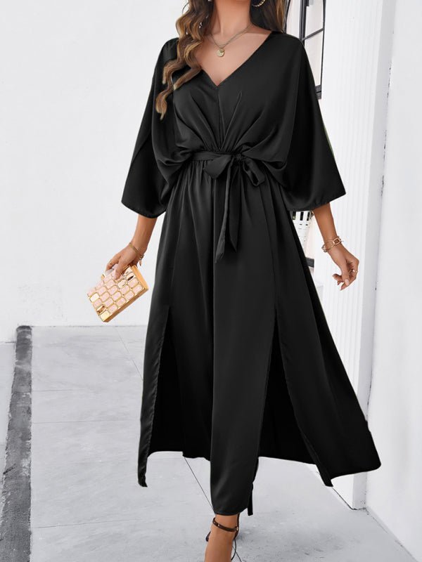 Women's new style elegant V - neck loose dress - Formal Dress