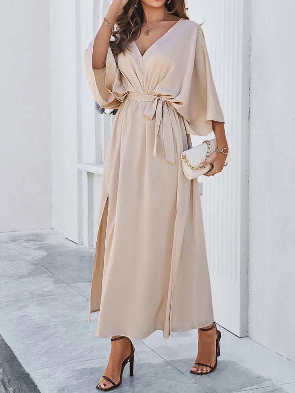 Women's new style elegant V - neck loose dress - Formal Dress
