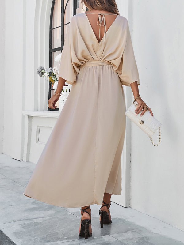 Women's new style elegant V - neck loose dress - Formal Dress