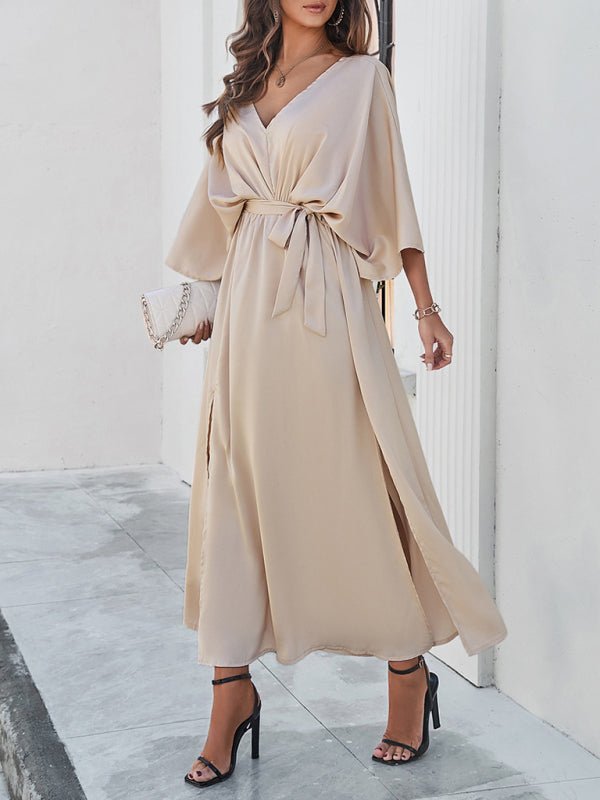 Women's new style elegant V - neck loose dress - Formal Dress
