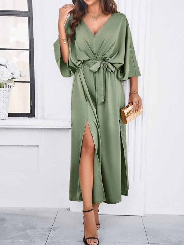 Women's new style elegant V - neck loose dress - Formal Dress