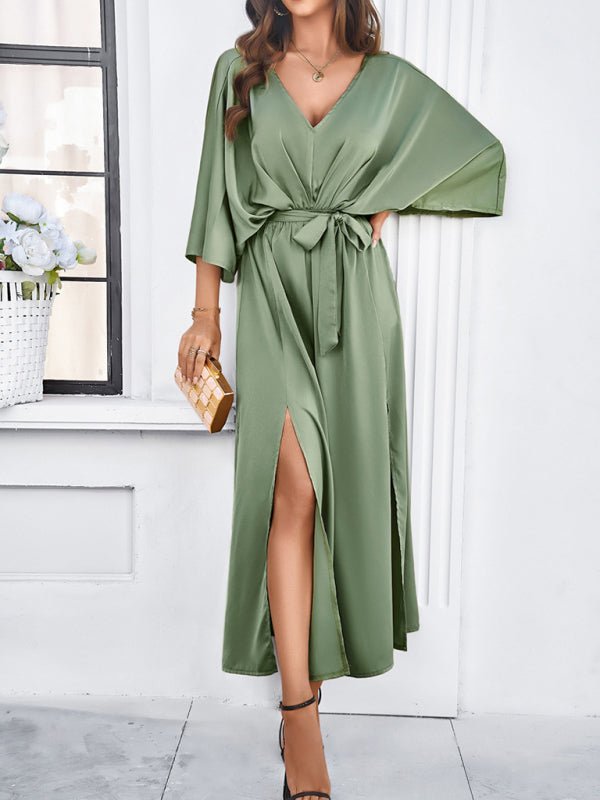Women's new style elegant V - neck loose dress - Formal Dress