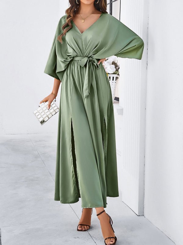Women's new style elegant V - neck loose dress - Formal Dress
