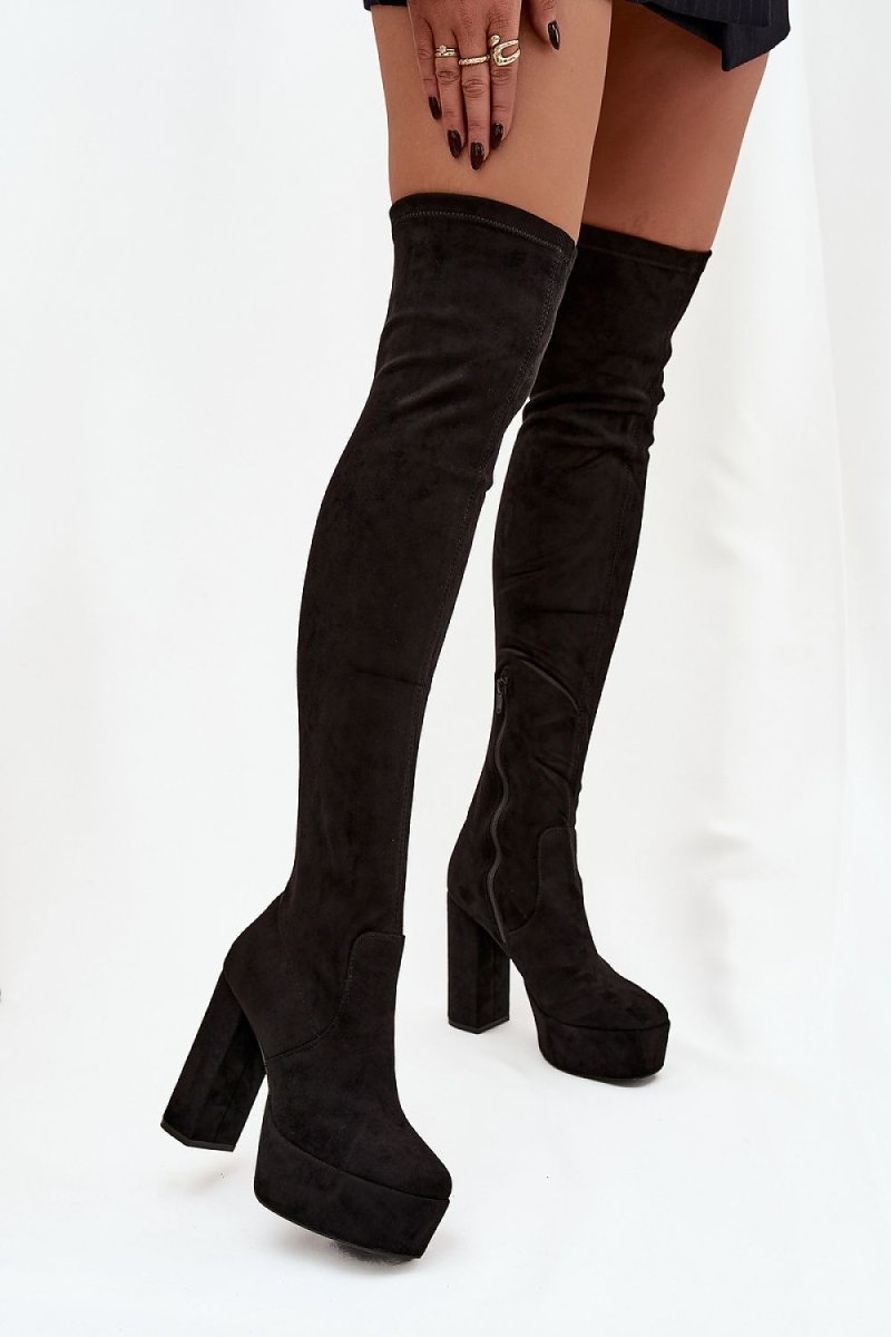 Women's Over - the - Knee Suede Boots - 